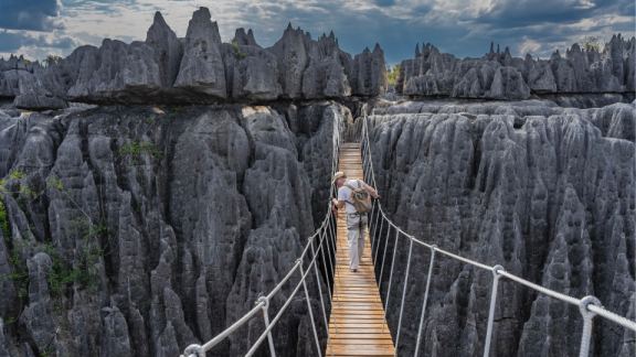 Auswandern nach Madagaskar: Sicherheit – Luftbild der Tsingys