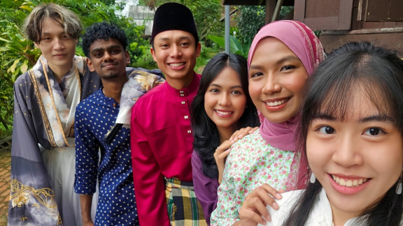 Personen verschiedener Kulturen in Malaysia