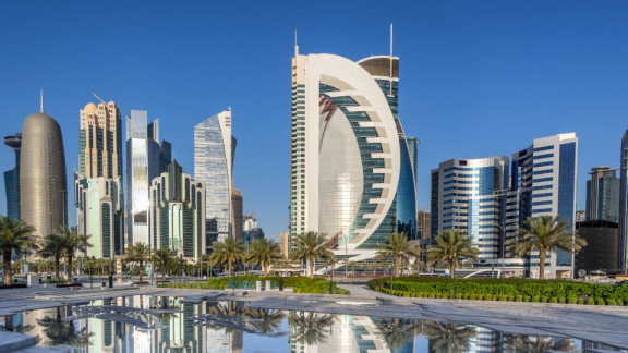 Stadt mit moderner Infrastruktur in Katar