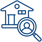 Icon: Inspection of your moving goods – online or on-site