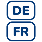 Icon: Symbol for German- and French-speaking cantons