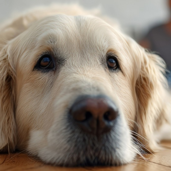 Hund liegt zwischen Umzugskartons – Symbol für einen stressfreien Umzug mit Tieren.