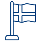 Visum Norwegen: Nordische Staatsbürger (Flaggensymbol)