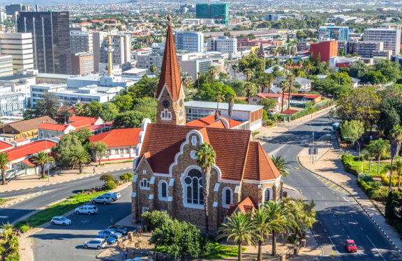 Große Stadt in Namibia